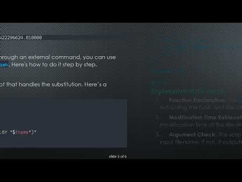 How to Perform String Substitution with External Commands in Bash