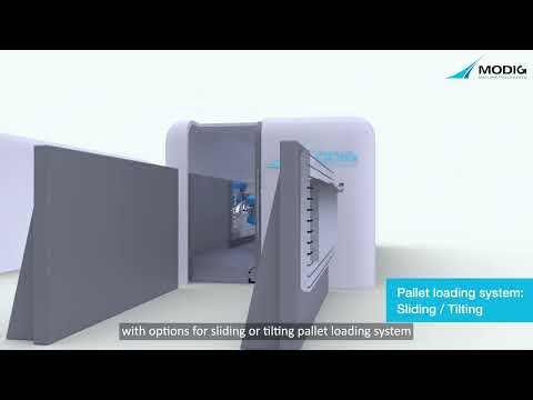 MHM 5-axis high-speed horizontal machining center for aerostructure components | MODIG MHM