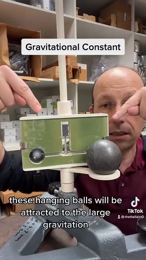 How do you find the gravitational constant? Here is the Cavendish experiment. #science #physics #scienceexplained #gravity #sciencedemo | Rhett Allain