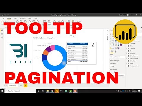 Power BI - Paginated Report Page Tooltips
