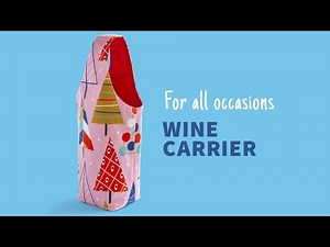 HOW TO MAKE A WINE CARRIER - EASIER THAN YOU THINK! おしゃれボトルバッグの作り方