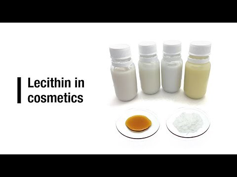 Lecithin in cosmetic formulas