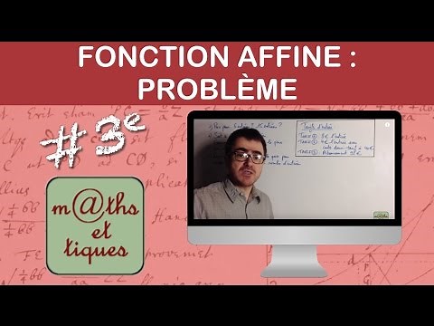 Solving a problem using affine functions - Third