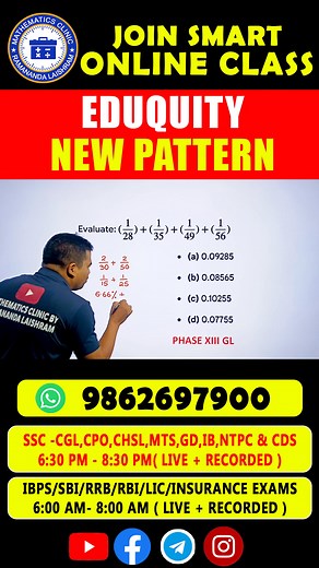 62K views · 1.3K reactions | ALGEBRA hard problem Questions in Seconds Follow me for more on YouTube https://youtube.com/@ramananda_laishram?si=f9Z3JBFAYmjCee6d #ssccpo #ssccgl #sscgd #sscscam #ssccpo #mathskills #SSCExams2025 | Ramananda Laishram | Facebook