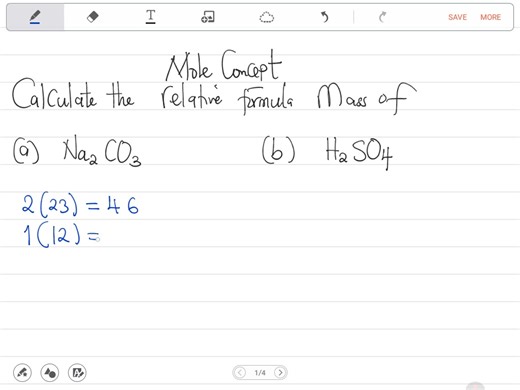 How to find relative Formula Mass. - chemistry | Advance Online Learning