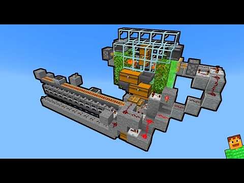 Every Player needs this… (Automatic best easy super smelter furnace array redstone machine XP farm)