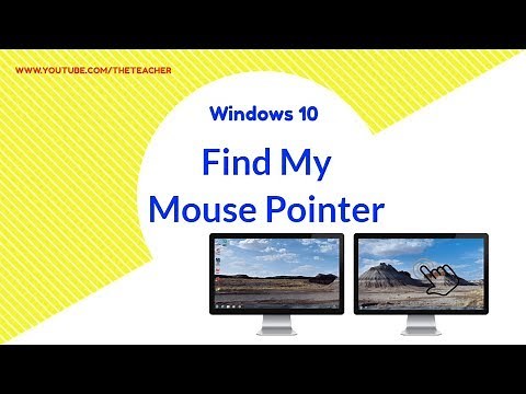 How to Find Mouse Pointer on Larger Screens on Windows 10 Tutorial