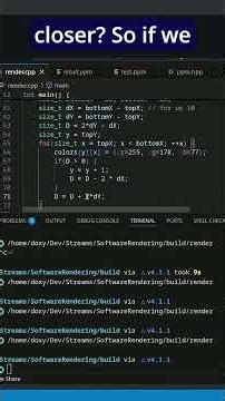 Bresenham Lines #rasterization #cpp #gamedev #vtuber