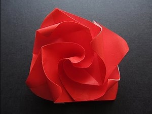 Easy Origami Twisty Rose Folding Instructions