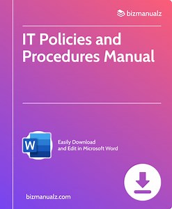 IT Policies and Procedures Template Manual Template Word