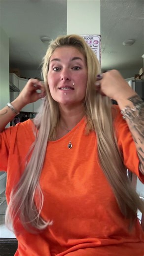 Hair extentions i’ve gotta order the piece and one more pack of hair #hair #hairextentions #hairtoks #hairtok #extentions #beadextension