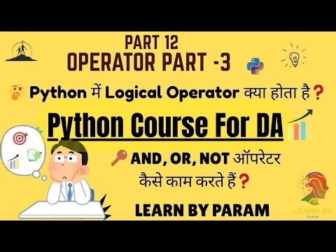 Python Logical Operators | Explanation with Examples | AND, OR, NOT in Python #python #coding