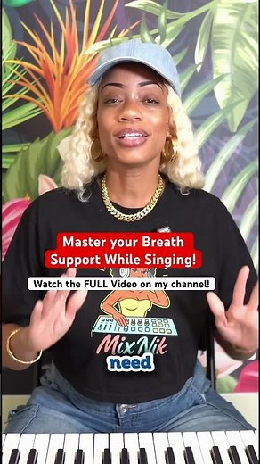 How to Breathe When Singing – Easy Singing Lesson for Beginners #singer #breathsupport #vocalcoach