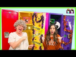 Back to School! DIY Decorate My Locker Halloween Edition!