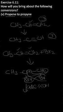 Conversion: Propene to propyne