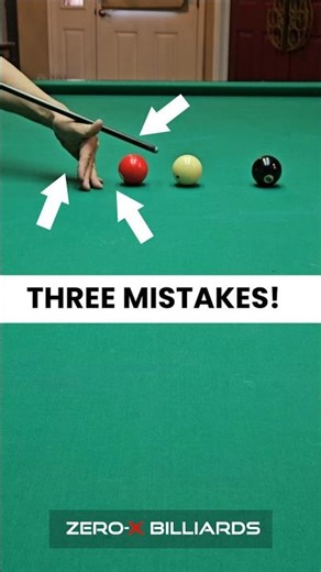 THREE Mistakes Beginners Make on This Shot! Pro Hacks #pool1 #8ball #zeroxbilliards