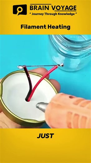 How an Incandescent Light Bulb Works Using a Simple Jar Concept #diy #shortvideo #electronics