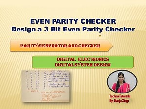 Even parity Checker | Design a even Parity Checker | 4 Bit even parity checker