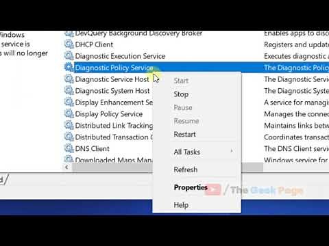 Fix Diagnostics Policy Service is not running error in Windows 10