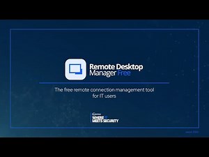 Remote Desktop Manager Free - The remote connection management tool for solo IT users