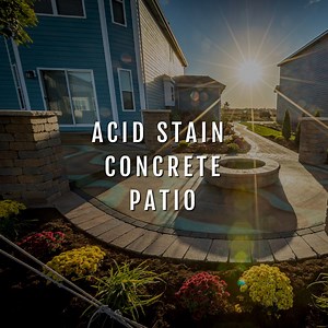 Acid Stain Concrete Patio