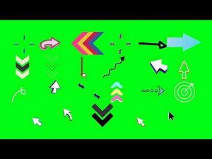 🔴 ARROW OVERLAY ➽ PACK 2 ➽ Animation Effects GREEN SCREEN ➽