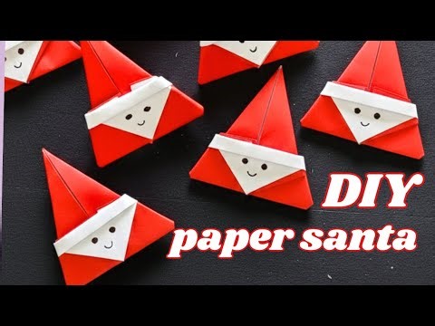 Easy DIY Paper Santa Claus Tutorial | Simple & Fun Christmas Origami/Paper Craft!
