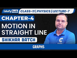 Class 11 Physics | Motion in Straight Line Lecture-7 | Graphs | SHIKHAR