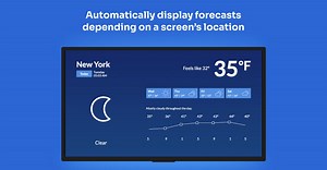 Weather - Digital Signage App - ScreenCloud