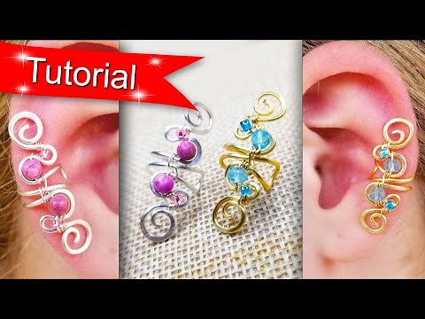 Tutorial - Beaded Ear Cuffs - DIY Make Your Own
