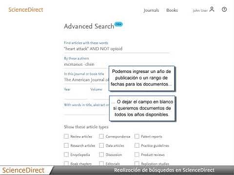 Tutorial Elsevier: Búsquedas en #ScienceDirect