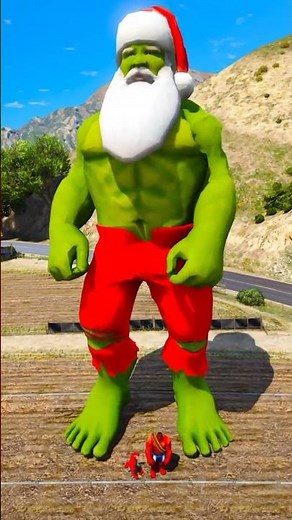 Iron Man vs Red Hulk and Santa Hulk Battle #IronMan #RedHulk #Hulk