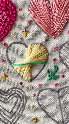 Cute Heart Design 💖 | Easy Embroidery Short