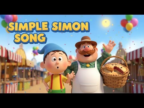 Simple Simon Song || #preschoolrhymes #nurseryrhymes || Simple Simon met a Pieman