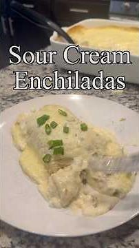 Creamy Sour Cream Chicken Enchiladas