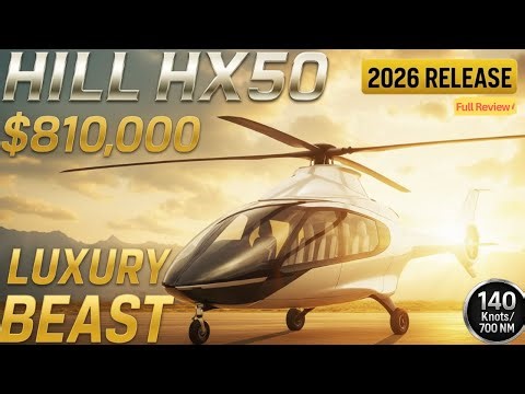 Inside the $810K Helicopter that Hill HX50 Beats Every Challenger in 2026. (Full luxary)