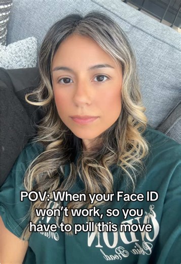When Face ID doesn’t recognize you, so you start tilting your head, squinting like your confused just to unlock your phone #faceid #relatable #facialexpressions #phone #fyp 📱😩