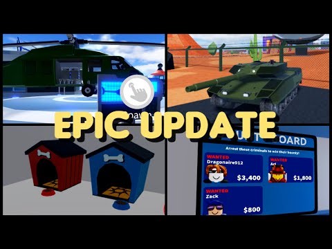 NEW EPIC UPDATE, ADMIN COMMANDS, TANK ROYALE & MORE! (Roblox Jailbreak)
