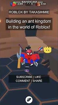 Building an ant kingdom in the world of Roblox! Ants Empire Roblox #shorts #roblox #robloxsimulator