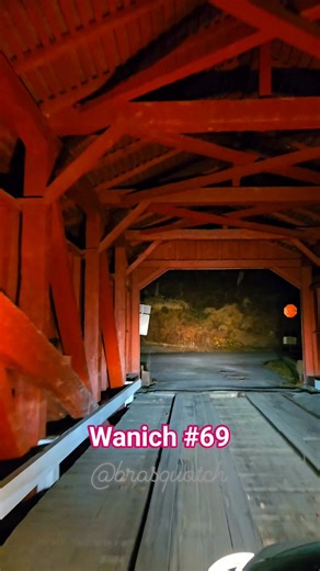 Noghttime at Wanich covered bridge #69, Columbia County, Pa 💕 #coveredbridge #fall #autumn #outdoors #history #bridge | ForReelz