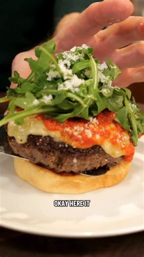 Happening NOW at @bobbysburgers for a Limited Time Only… Don’t miss the Little Italy Burger, with spicy tomato sauce, arugula, mozzarella and parmesan cheese. Who’s in? | Bobby Flay