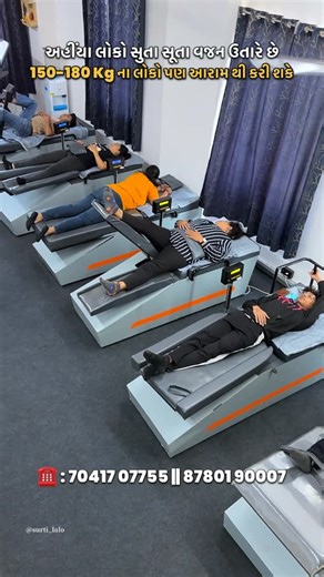 Janak Bardoliya on Instagram: "Surat’s First RoboFit Fitness Center ✨ Where technology trains your body while you relax 🤖 ‼️Zero workout stress, maximum results‼️ 🛋️ Sit back. Relax. Let the machines do the workout. 🔥 Reduce body fat effortlessly ⚙️ 10–15 advanced robotic fitness machines 🎯 Targeted fat reduction with smart technology Because fitness in Surat just got smarter, easier, and premium. 📍 Sivana fitness canter 205, 2nd Floor, Sahaj Icon, Anand Mahal Rd, near Prime Arcade, Honey P