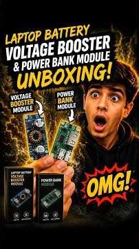 Laptop Battery Voltage Booster + Power Bank Module Unboxing 🔥 | Sasta & Useful? #Shorts