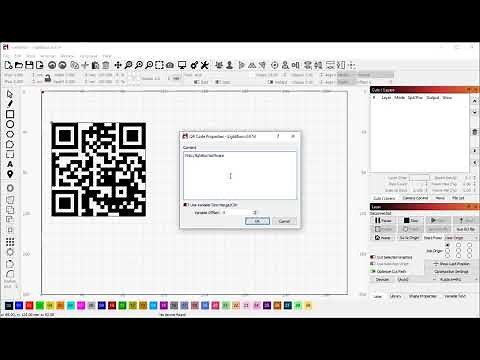 QrCode Generator in LightBurn