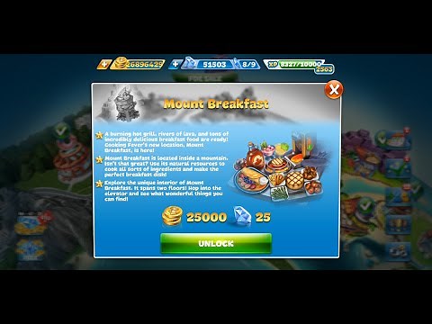 Cooking Fever - Mount Breakfast Level 1-5