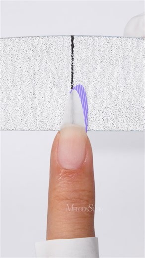 🌟 Perfect Almond Nail with ONE File! 🌟#melodysusie #nails #nailtech