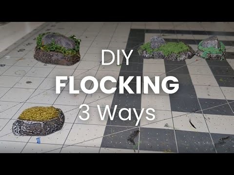 How to make DIY flocking 3 ways - cheap and easy.