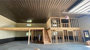 Interior Framing of a Post-Frame Building in Full Time-Lapse