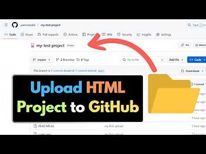 How to Your Upload HTML Project to GitHub Repository