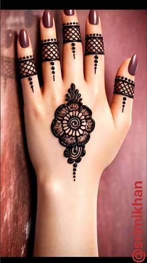 easy mehndi design for beginners back hand | mehndi design | mehandi ka design | mehndi henna design